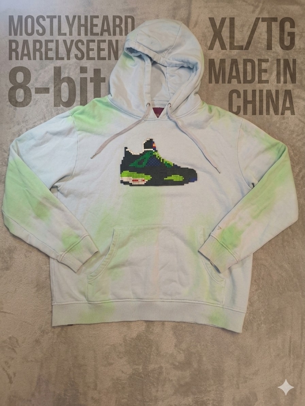 Mostly Heard Rarely Seen 8-Bit Mark 4 Tie-Dye Sneaker Hoodie Size XL